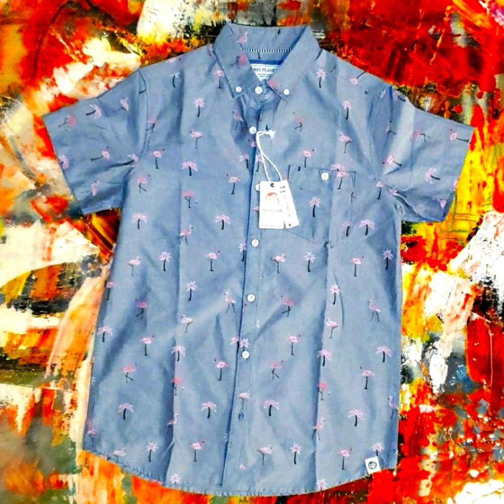 Free Planet mens dress shirt